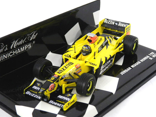 1998年雨のベルギーでＤ．ヒル駆るジョーダン無限ホンダが優勝！: Ｆ１名車のモデルカー、ミニカーをお探しならココ！